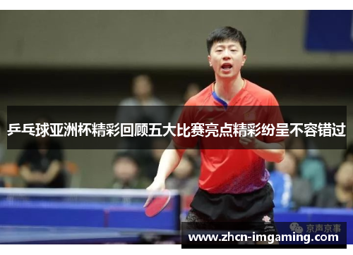 乒乓球亚洲杯精彩回顾五大比赛亮点精彩纷呈不容错过
